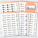 Birthday Fill-In Stickers | Cake Candle Event Labels for Planners | F16 | E-244