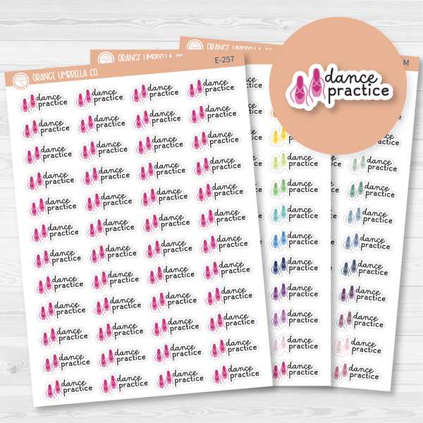 Dance Practice Event Shoes Icon Planner Stickers | F16 | E-257