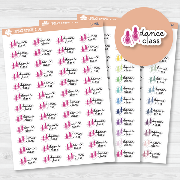 Dance Class Event Shoes Icon Planner Stickers | F16 | E-258