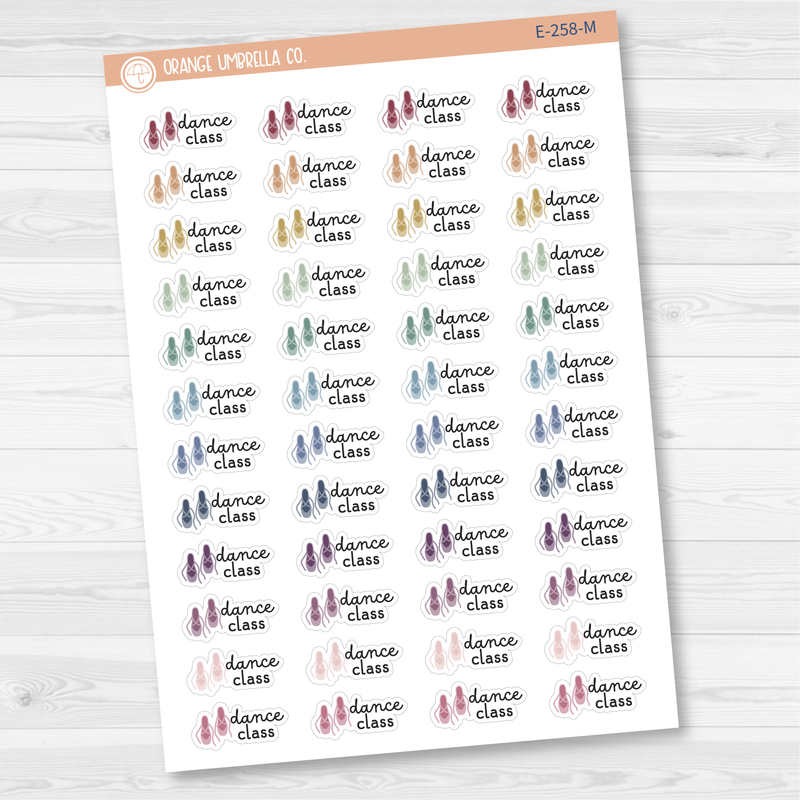 Dance Class Event Shoes Icon Planner Stickers | F16 | E-258