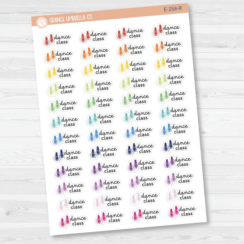 Dance Class Event Shoes Icon Planner Stickers | F16 | E-258