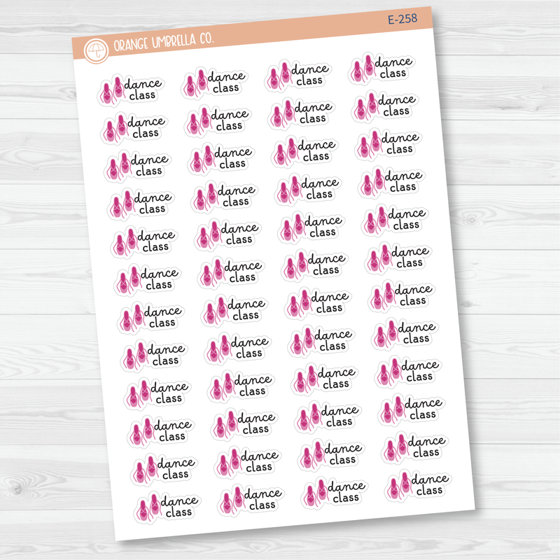 Dance Class Event Shoes Icon Planner Stickers | F16 | E-258