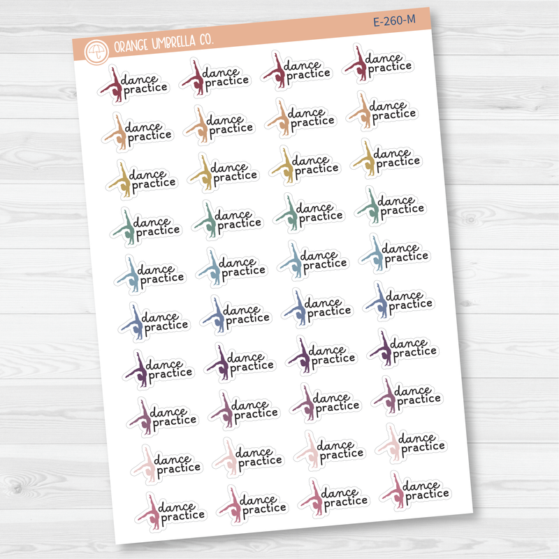 Dance Practice Event Girl Icon Planner Stickers | F16 | E-260