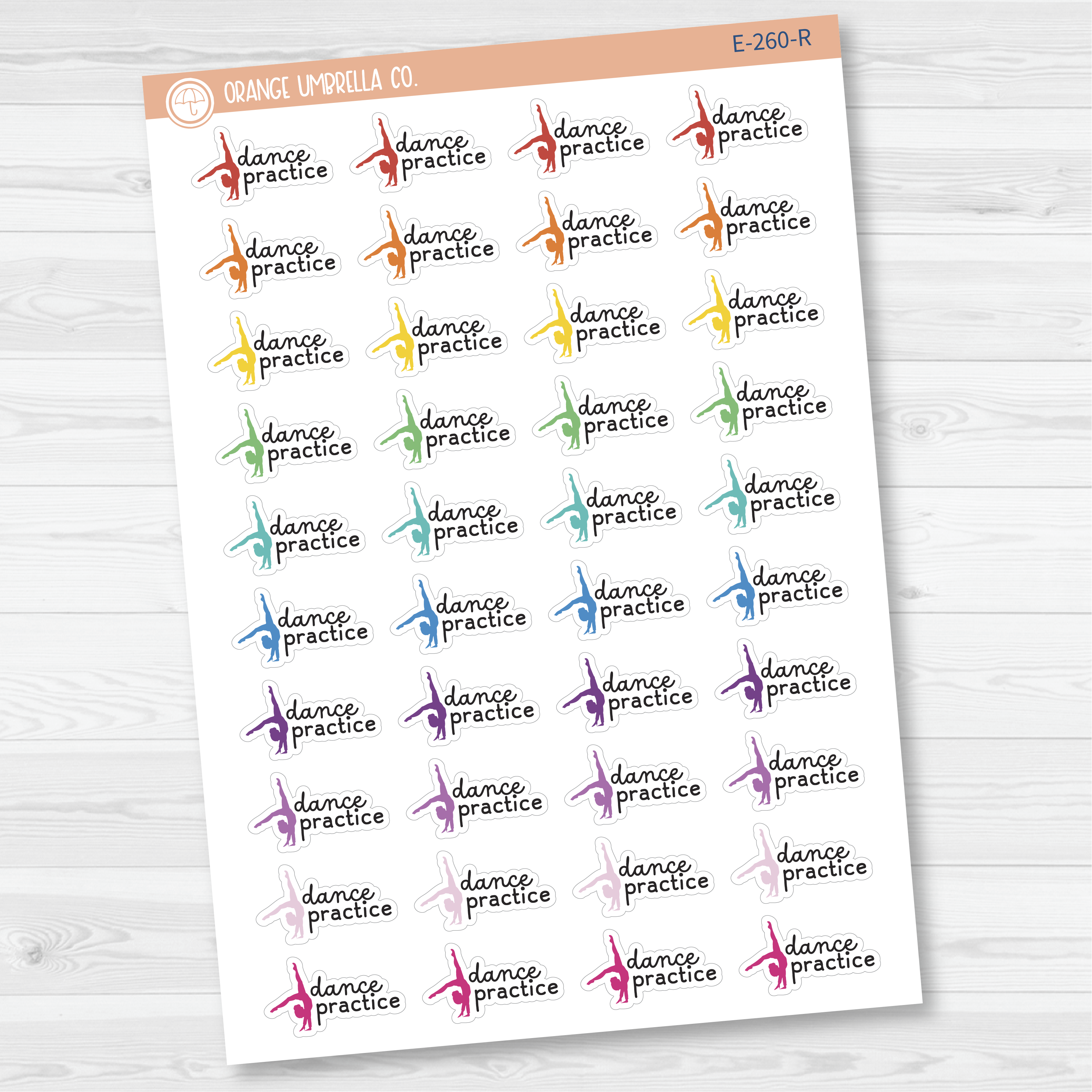 Dance Practice Event Girl Icon Planner Stickers | F16 | E-260