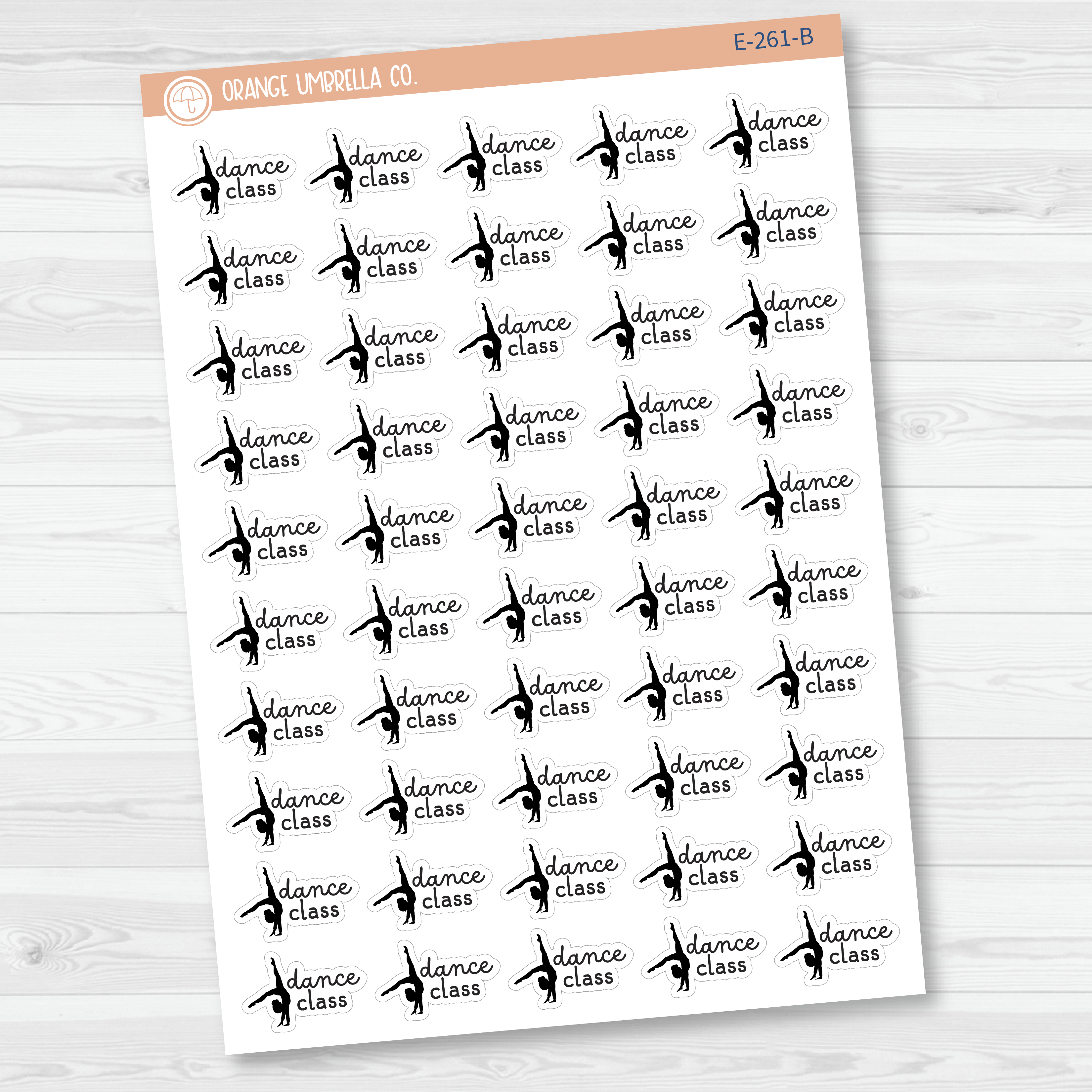 Dance Class Event Girl Icon Planner Stickers | F16 | E-261