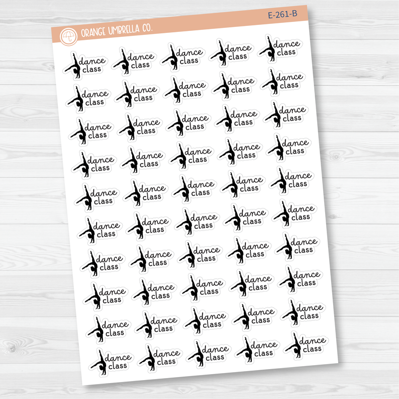 Dance Class Event Girl Icon Planner Stickers | F16 | E-261