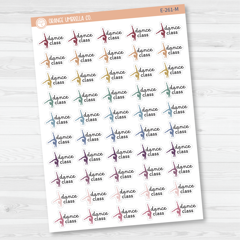 Dance Class Event Girl Icon Planner Stickers | F16 | E-261