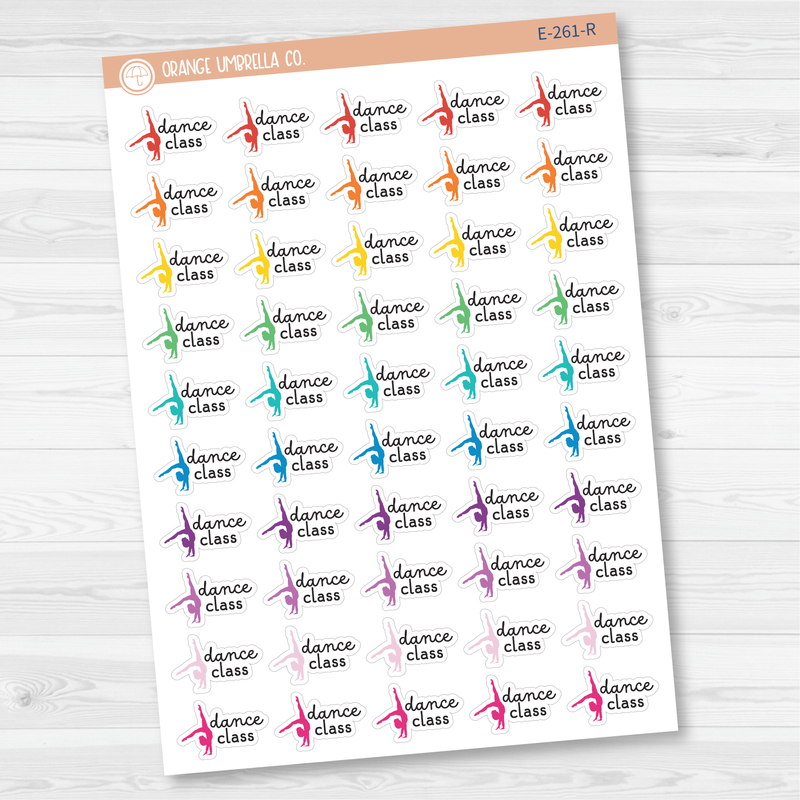 Dance Class Event Girl Icon Planner Stickers | F16 | E-261