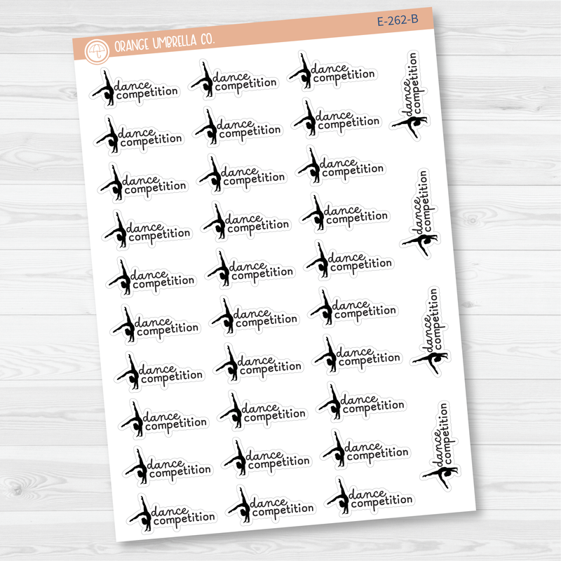 Dance Competition Event Girl Icon Planner Stickers | F16 | E-262