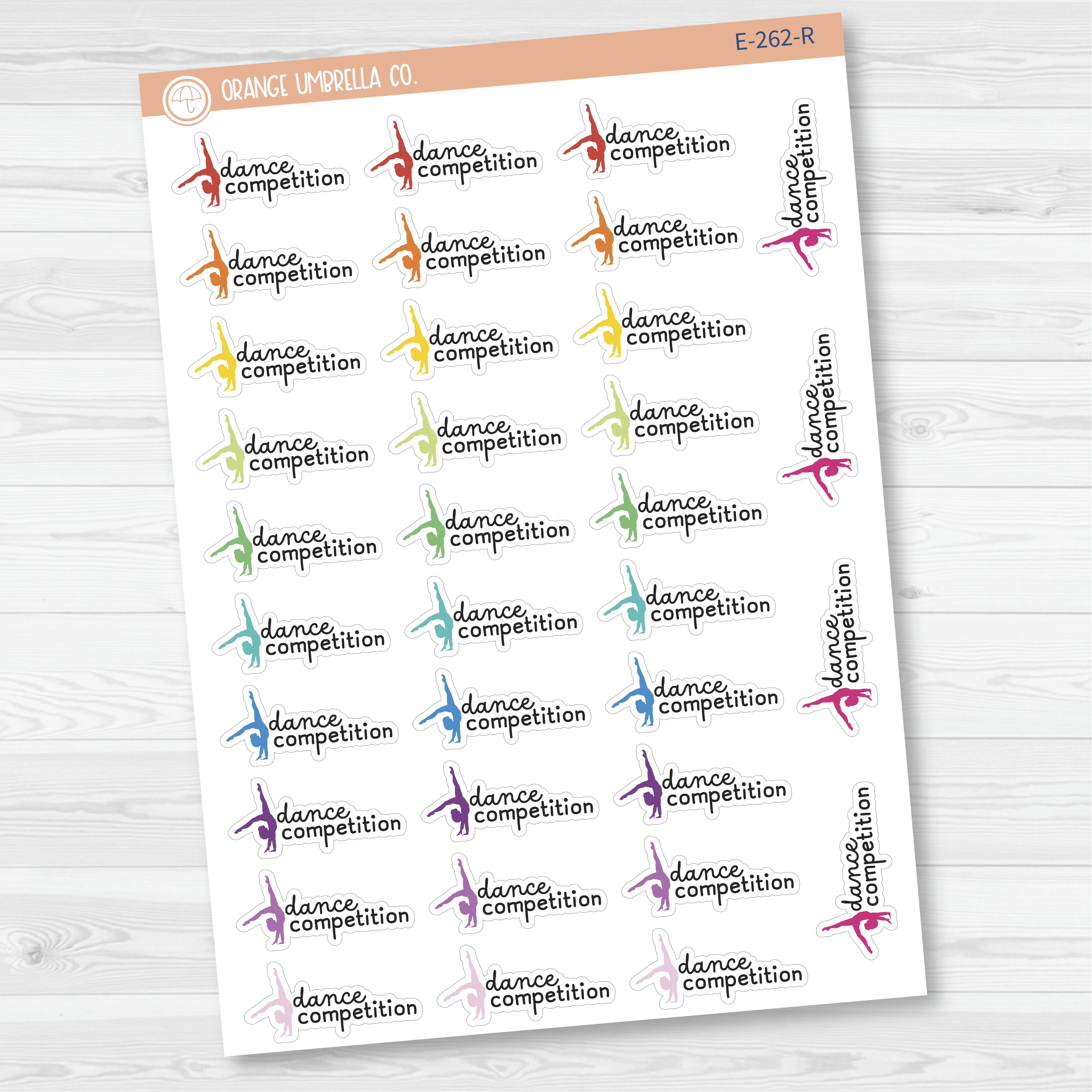Dance Competition Event Girl Icon Planner Stickers | F16 | E-262