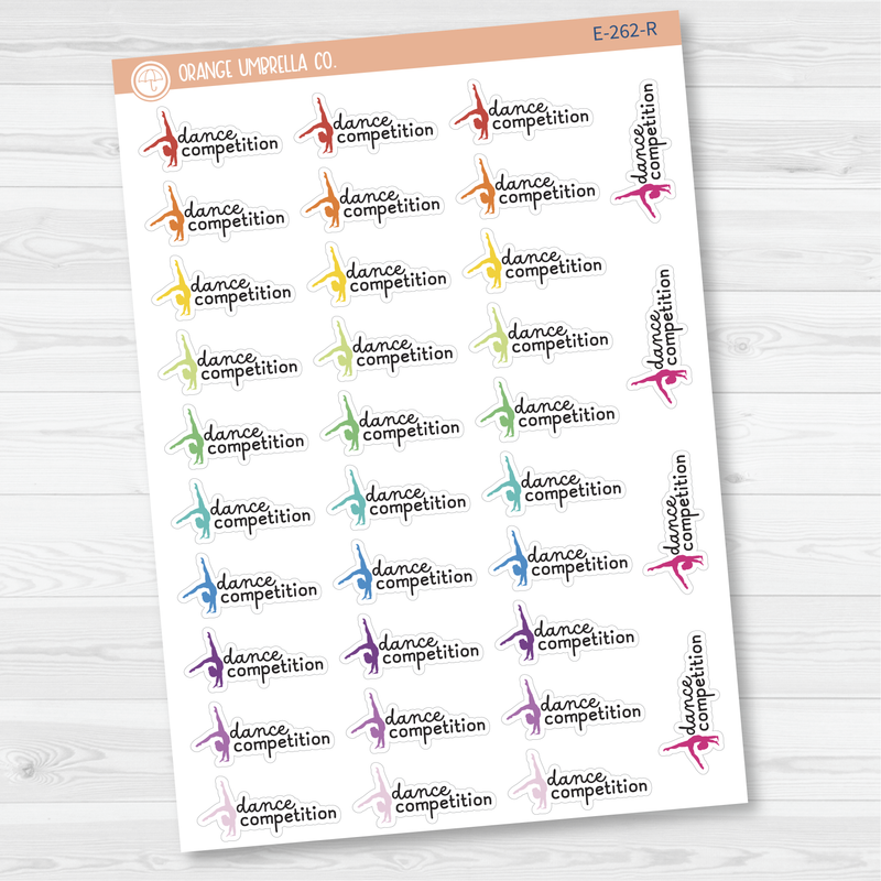 Dance Competition Event Girl Icon Planner Stickers | F16 | E-262