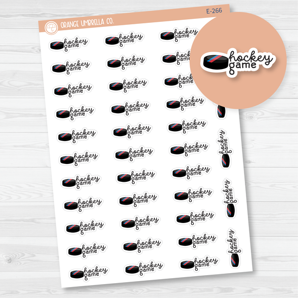 Hockey Game Event Icon Planner Stickers | F16 | E-266