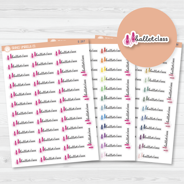 Ballet Class Event Shoes Icon Planner Stickers | F16 | E-267