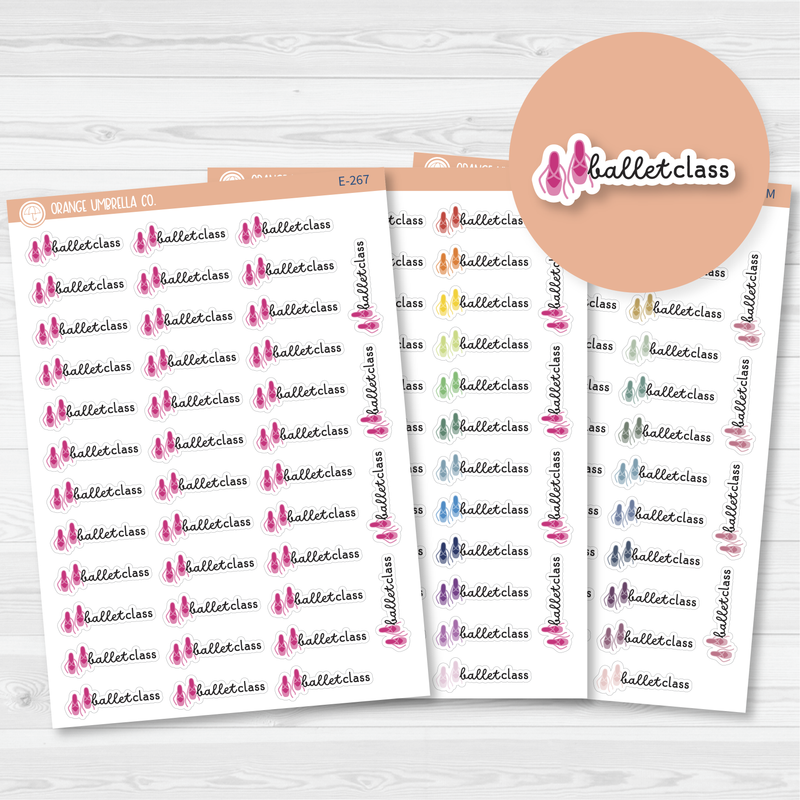 Ballet Class Event Shoes Icon Planner Stickers | F16 | E-267