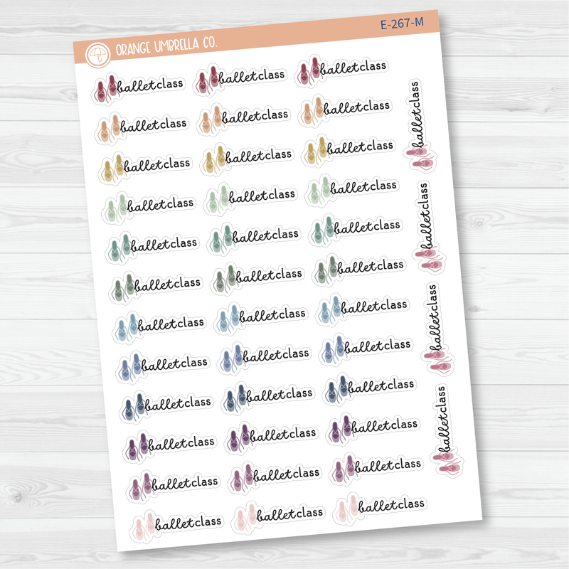 Ballet Class Event Shoes Icon Planner Stickers | F16 | E-267