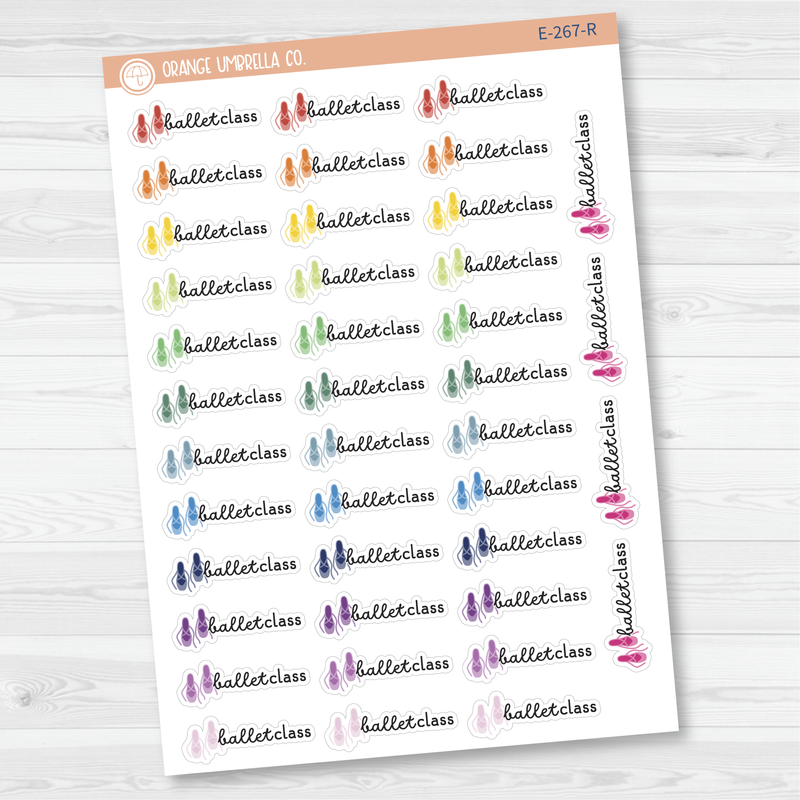 Ballet Class Event Shoes Icon Planner Stickers | F16 | E-267