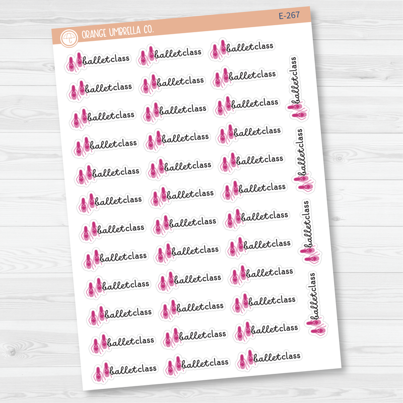 Ballet Class Event Shoes Icon Planner Stickers | F16 | E-267