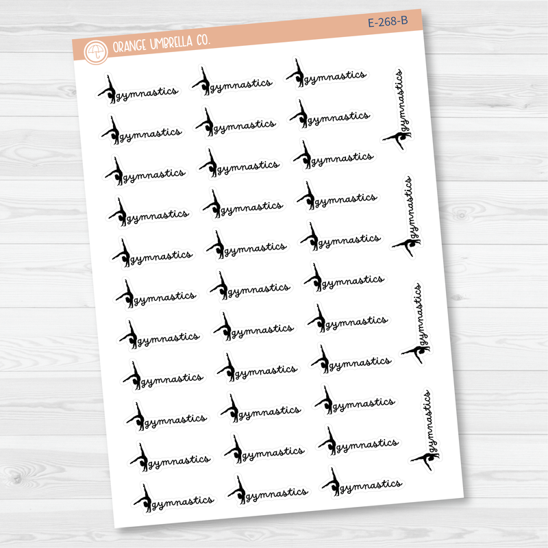 Gymnastics Icon Event Script Planner Stickers | F16 | E-268