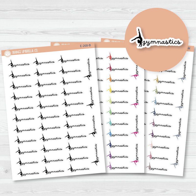 Gymnastics Icon Event Script Planner Stickers | F16 | E-268