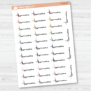 Gymnastics Icon Event Script Planner Stickers | F16 | E-268