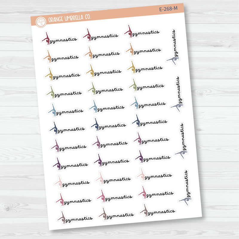 Gymnastics Icon Event Script Planner Stickers | F16 | E-268