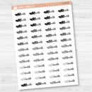 Walk Event Labels | Exercise Icon Script Planner Stickers | F16 | E-275