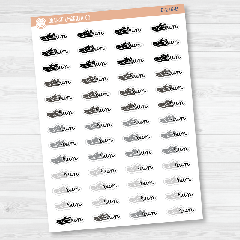 Run Event Labels | Exercise Icon Script Planner Stickers | F16 | E-276