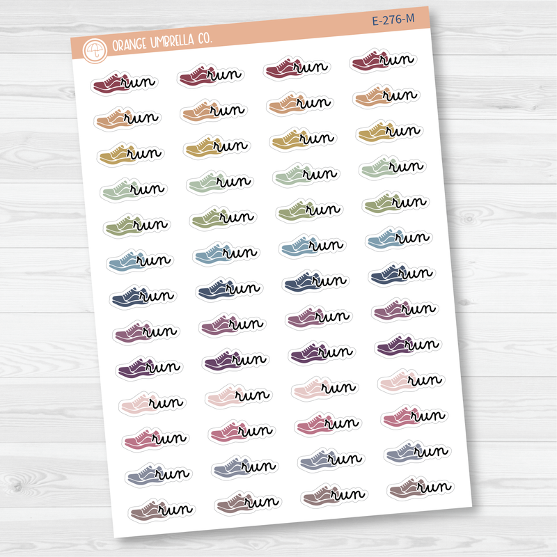 Run Event Labels | Exercise Icon Script Planner Stickers | F16 | E-276