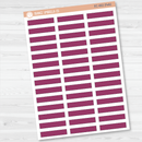 CLEARANCE | Stitched Skinny Label Planner Stickers | EC Palette Jan to June | EC-001-006