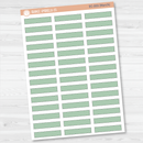 CLEARANCE | Stitched Skinny Label Planner Stickers | EC Palette Jan to June | EC-001-006