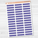 CLEARANCE | Stitched Skinny Label Planner Stickers | EC Palette Jan to June | EC-001-006