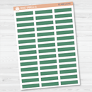CLEARANCE | Stitched Skinny Label Planner Stickers | EC Palette Jan to June | EC-001-006