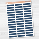 CLEARANCE | Stitched Skinny Label Planner Stickers | EC Palette July to December | EC-007-012