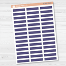 CLEARANCE | Stitched Skinny Label Planner Stickers | EC Palette July to December | EC-007-012