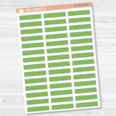 CLEARANCE | Stitched Skinny Label Planner Stickers | EC Palette July to December | EC-007-012