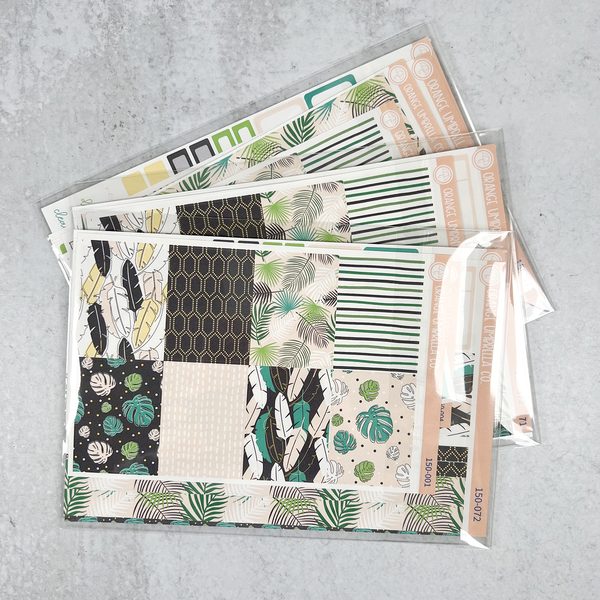 Kit Grab Bag Planner Stickers | Tropical Leaves | GB-150