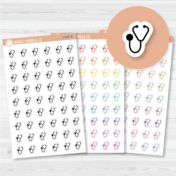 Health Icon Planner Stickers | I-002