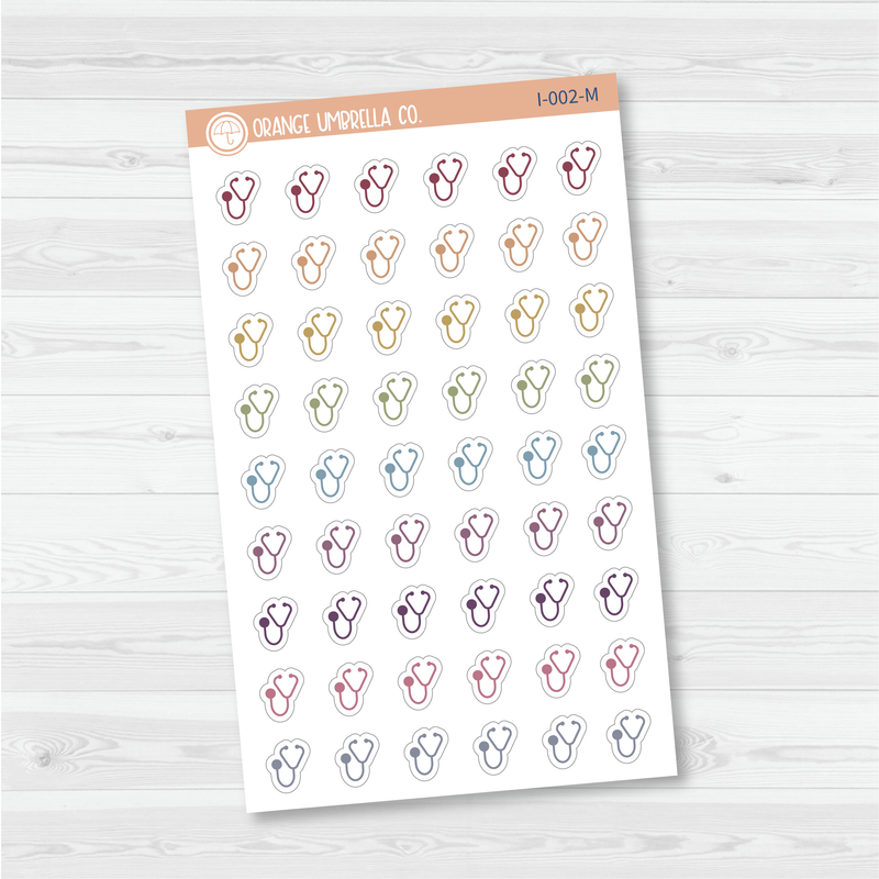 Health Icon Planner Stickers | I-002