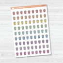 Popcorn Movie Night Icon Planner Stickers | I-003