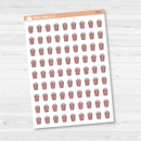 Popcorn Movie Night Icon Planner Stickers | I-003