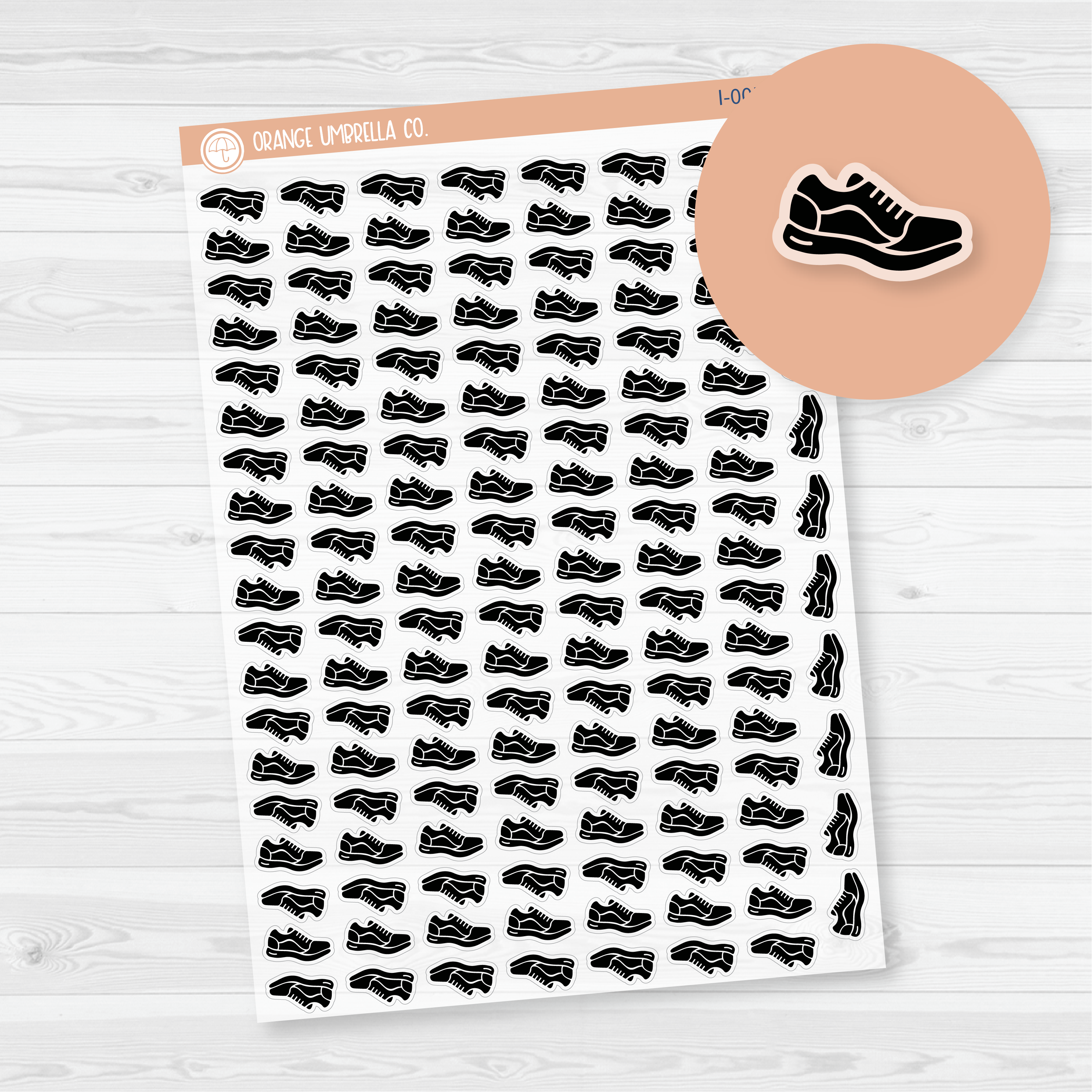 Shoes Icon Planner Stickers | Clear Matte | I-005-BCM