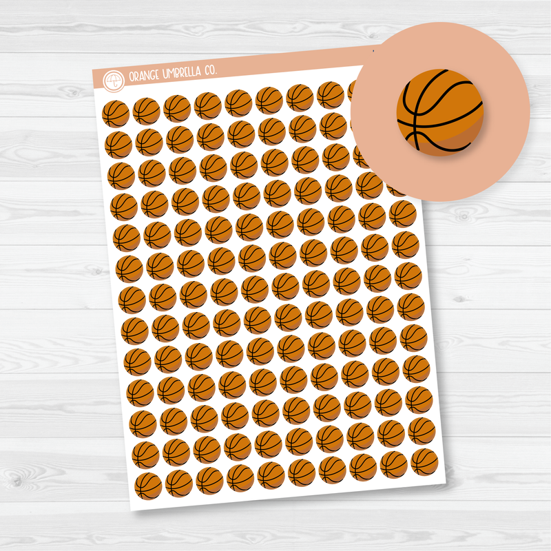 Basketball Icon Planner Stickers | I-008