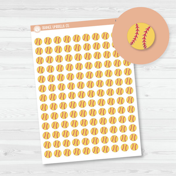 Softball Icon Planner Stickers | I-009