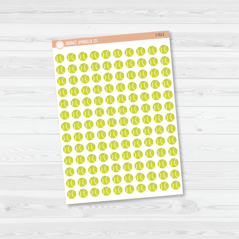 Tennis Ball Icon Planner Stickers | I-011