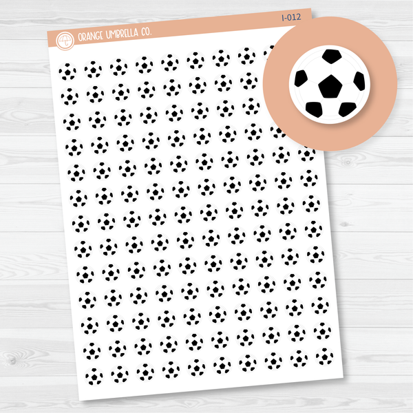 Soccer Ball Icon Planner Stickers | I-012