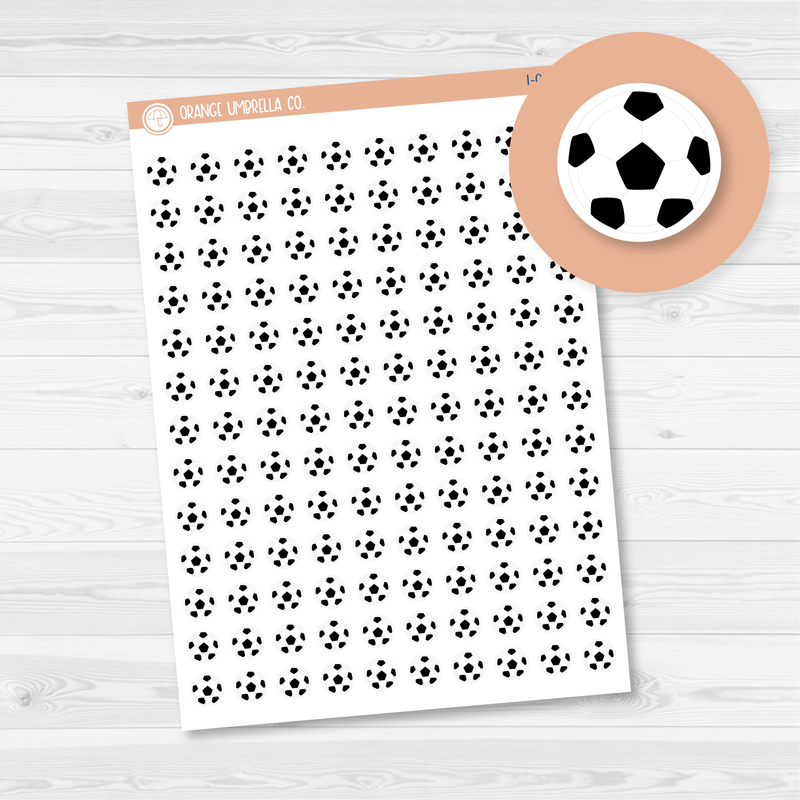 Soccer Ball Icon Planner Stickers | I-012