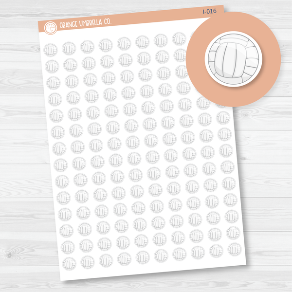 Volleyball Icon Planner Stickers | I-016