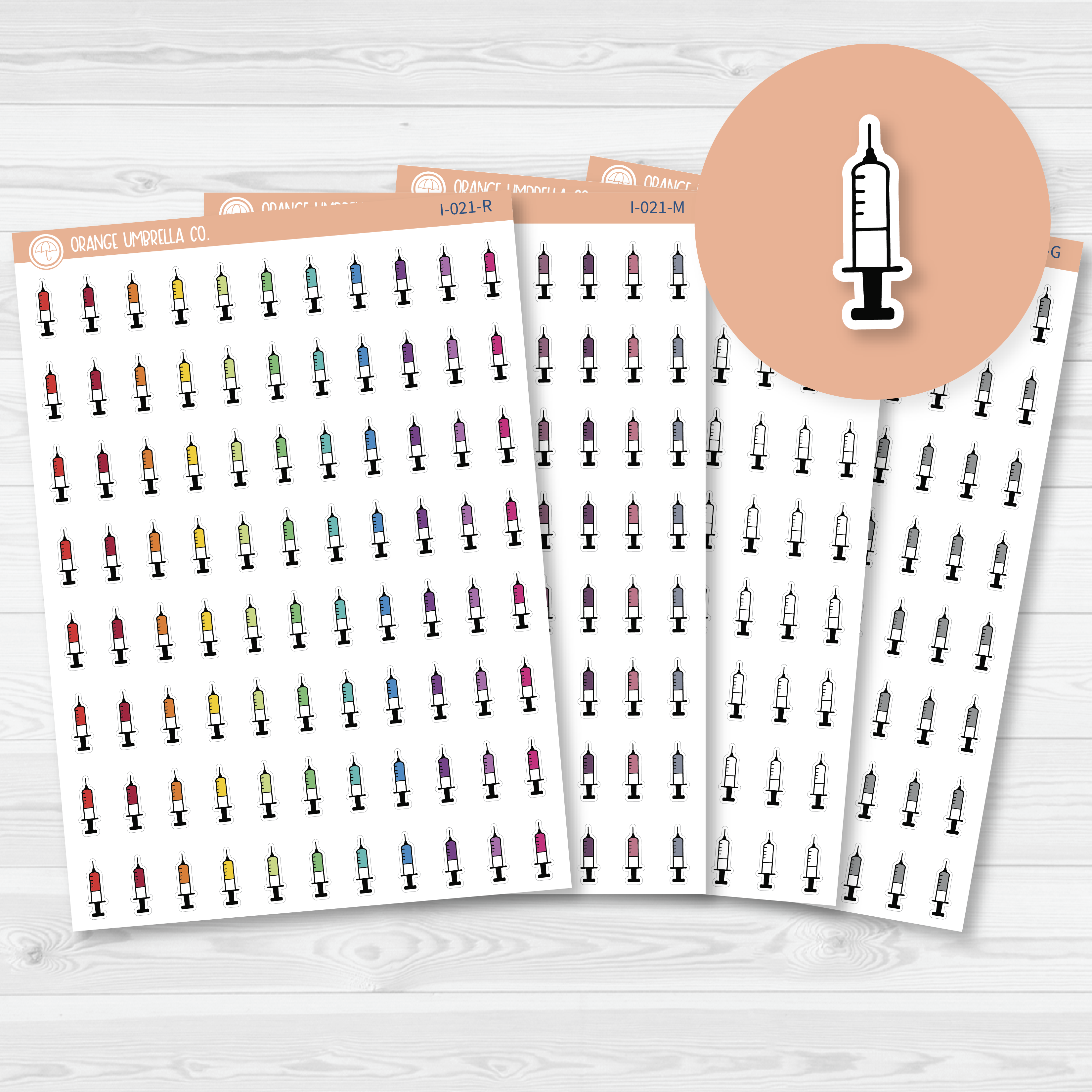 Syringe Icon Planner Stickers | I-021
