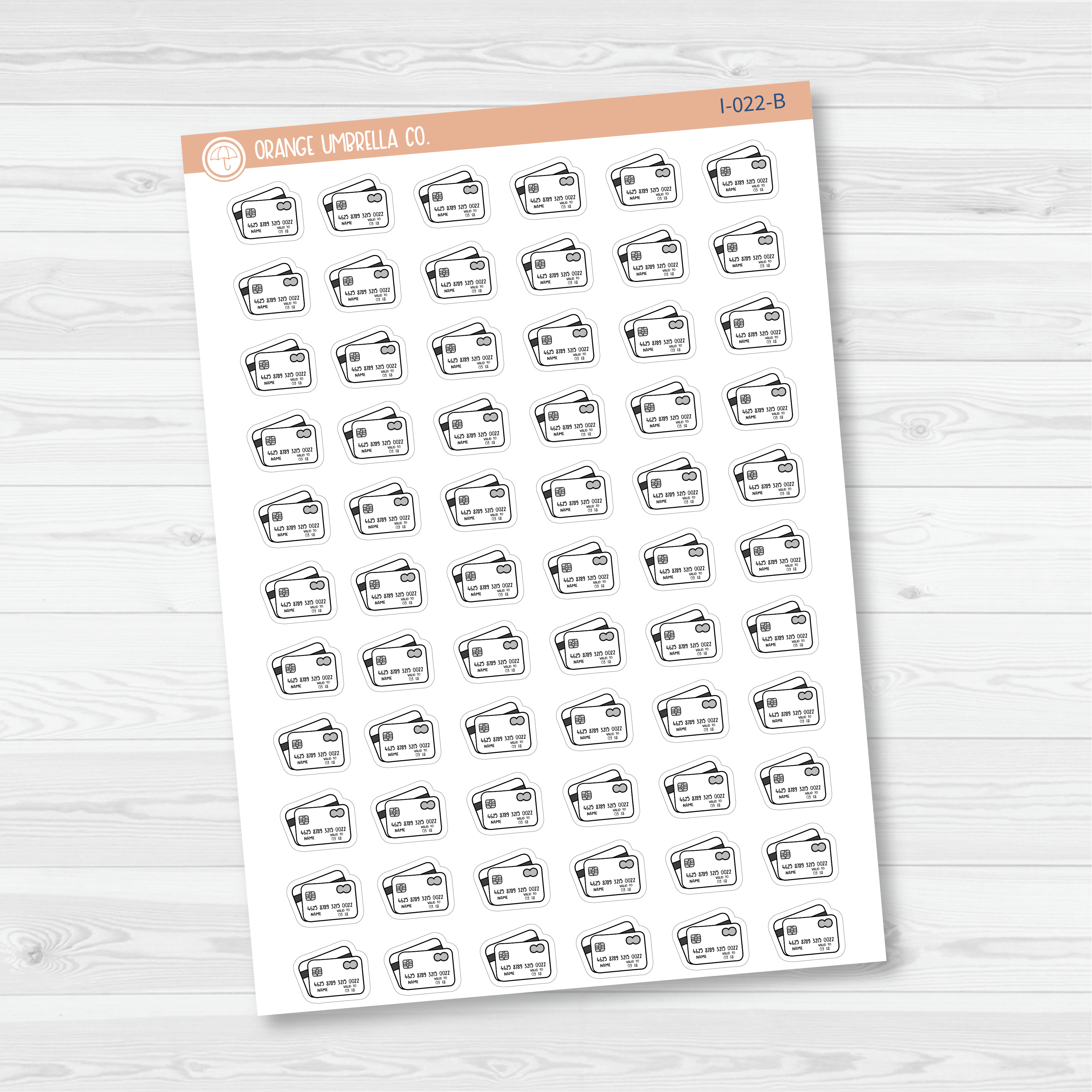 Credit Card Icon Planner Stickers | I-022