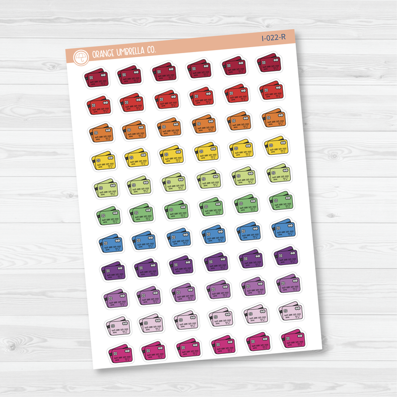 Credit Card Icon Planner Stickers | I-022